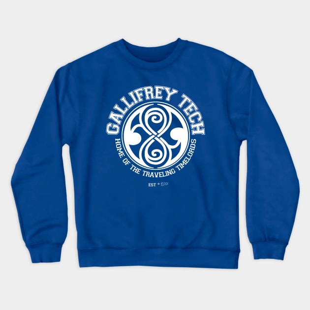 Gallifrey Tech - College Wear 01 Crewneck Sweatshirt by pbarbalios